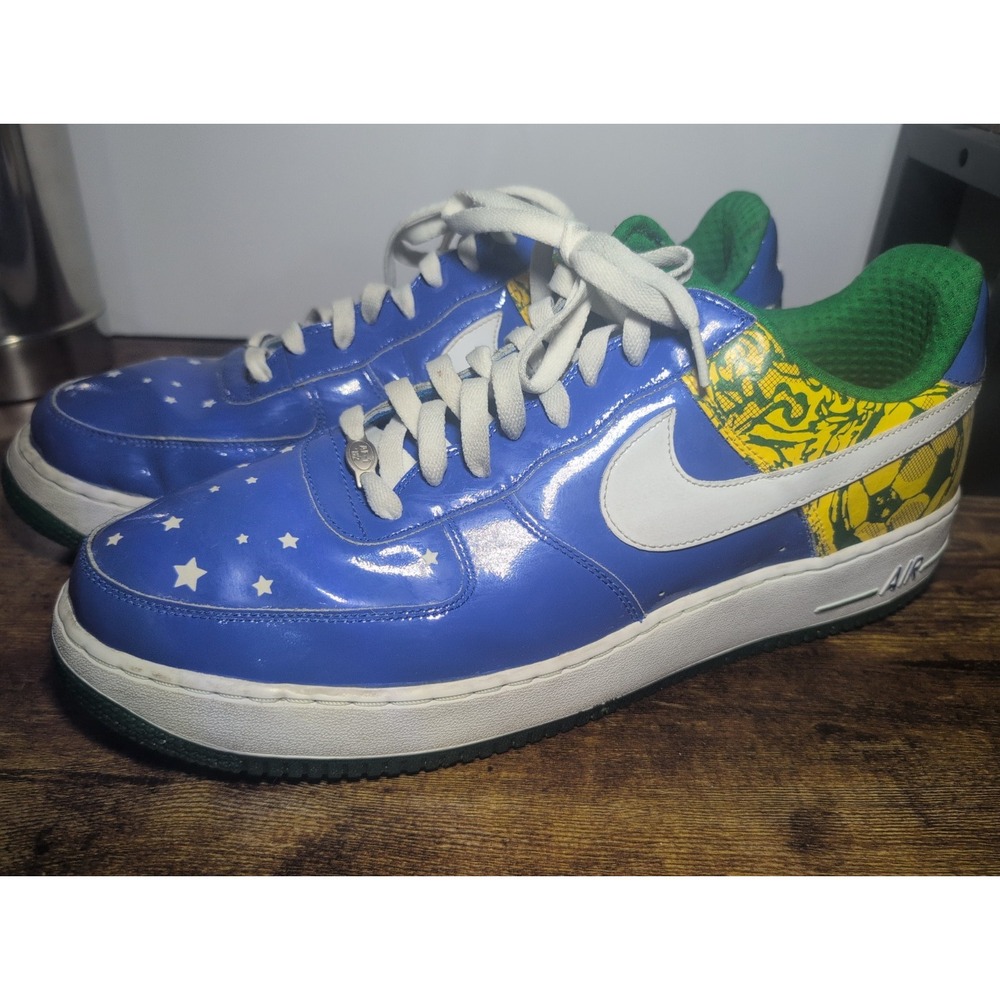 Nike Air Force 1 Premium Collection Royale Ronaldinho  Mens Size 16 World Cup